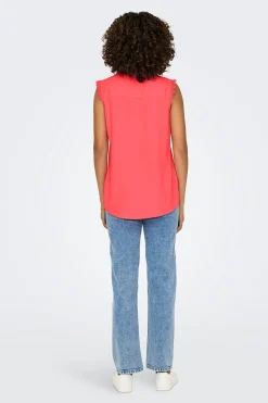 Only Blusa regular fit sin mangas^Mujer Camisas Y Blusas