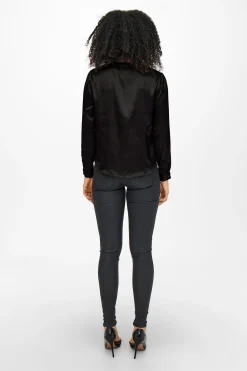 JDY Blusa satinada manga larga^Mujer Camisas Y Blusas