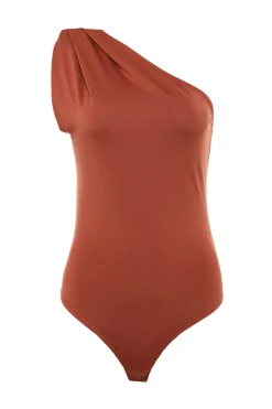 Trendyol Body ajustado asim&eacute;trico^Mujer Camisetas