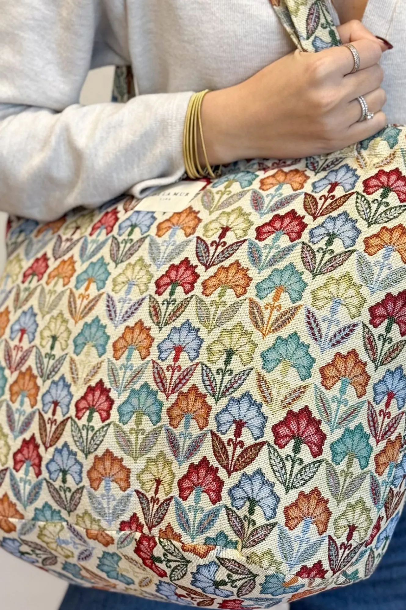 De La Mur Bolsa Grande Cremallera Flora^Mujer Bolsos