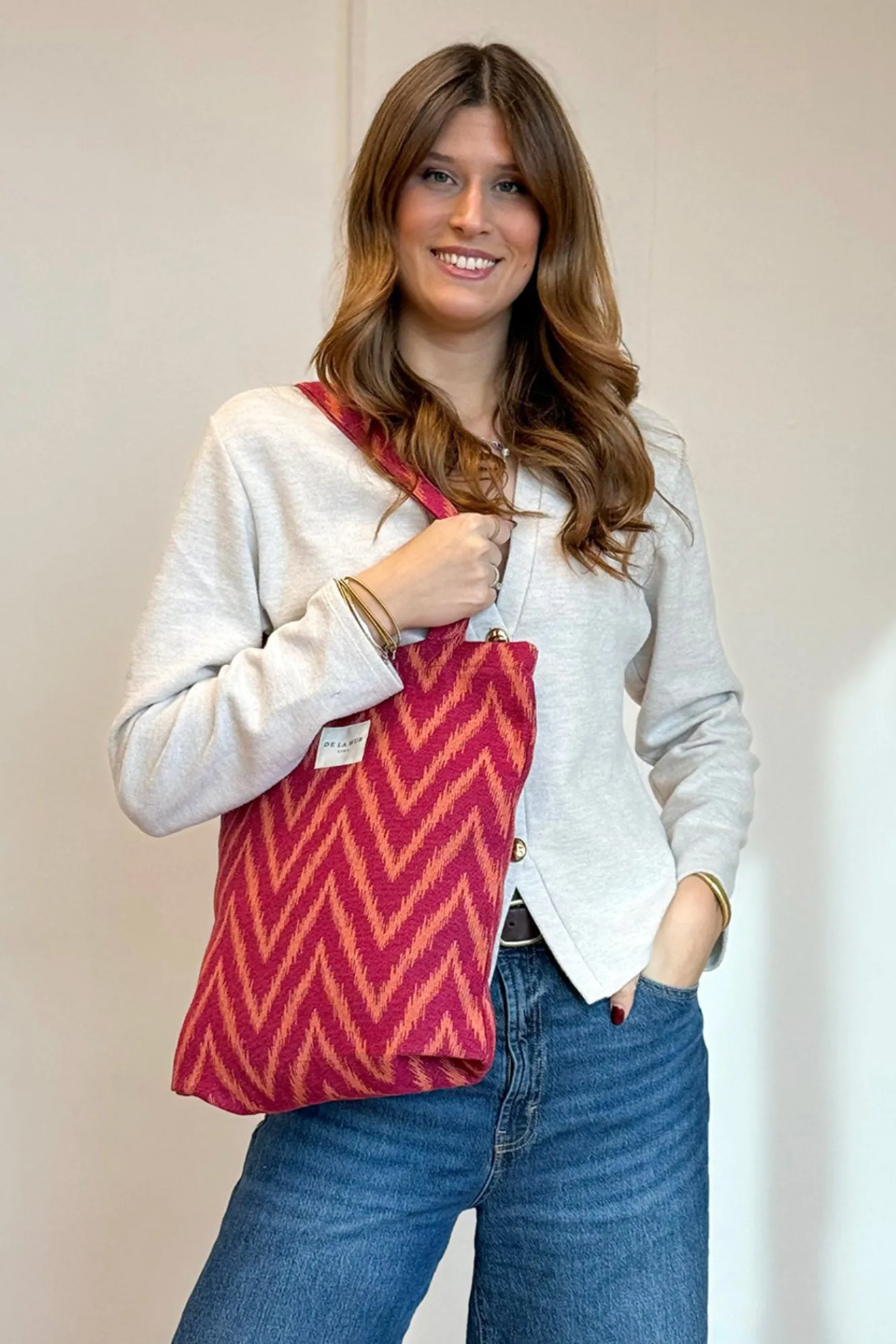 De La Mur Bolsa Pequeña Cremallera Fuego^Mujer Bolsos