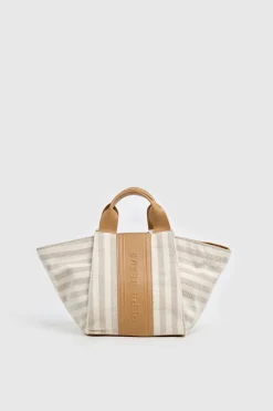 Pepe Jeans Bolso de mano lona rayas^Mujer Bolsos