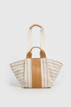 Pepe Jeans Bolso de mano lona rayas^Mujer Bolsos