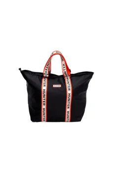 Hunter Bolso tote roberts jacquard logo webbing black^Mujer Bolsos