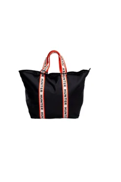 Hunter Bolso tote roberts jacquard logo webbing black^Mujer Bolsos
