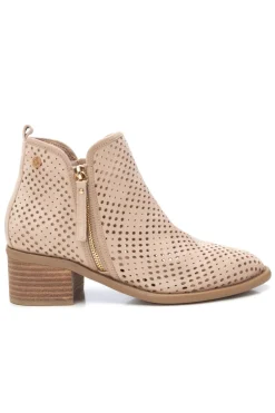 XTI Bot&iacute;n tac&oacute;n antelina troquelado^Mujer Botas