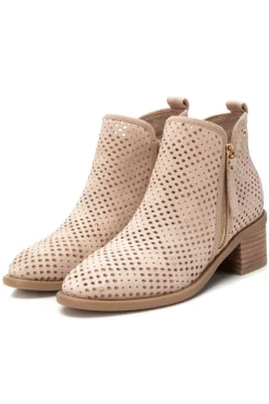 XTI Bot&iacute;n tac&oacute;n antelina troquelado^Mujer Botas