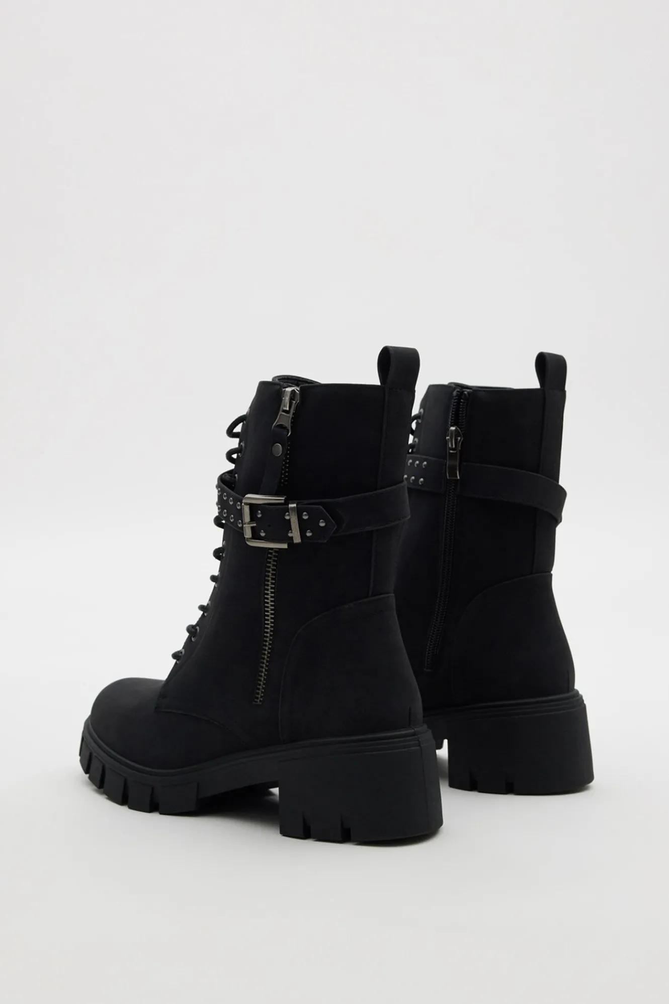 Inside Botines con cordones y cremallera^Mujer Botas