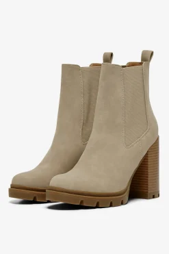 Only Botines de tac&oacute;n tipo chelsea^Mujer Botas