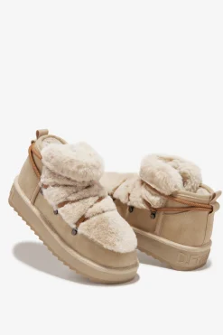 D. Franklin Botines Nordic bajos con forro de pelo interior^Mujer Botas