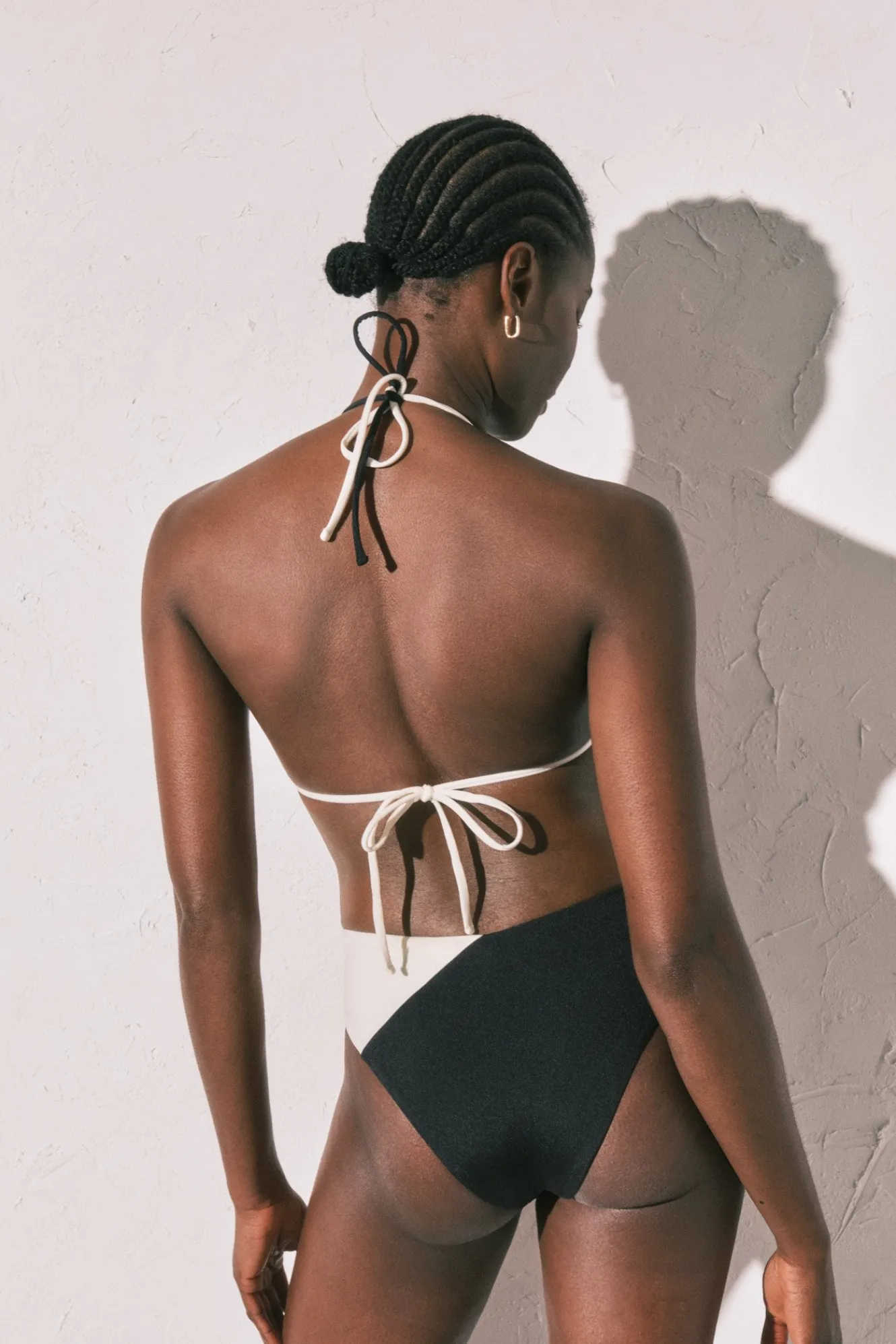 Women'secret Braga bikini alta color block B&W^Mujer Baño