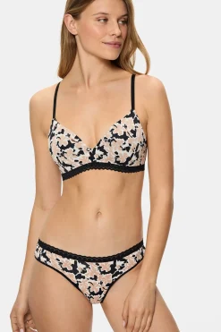 DIM Braga cl&aacute;sica de microfibra print flores^Mujer Braguitas