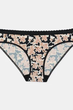 DIM Braga cl&aacute;sica de microfibra print flores^Mujer Braguitas