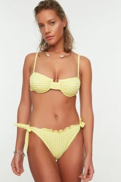 Trendyol Braga de bikini cl&aacute;sica vichy^Mujer Baño