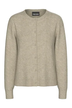 Pieces C&aacute;rdigan botones cuello redondo^Mujer Jerséis Y Cárdigans|Basic Bar