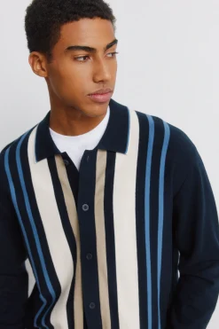 Springfield C&aacute;rdigan botones raya vertical^Hombre Jerséis Y Cárdigans