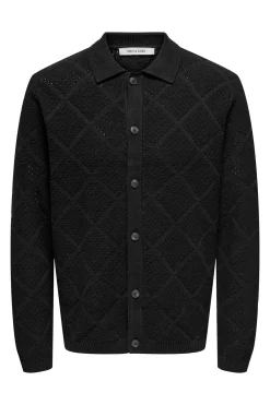 Only & Sons C&aacute;rdigan cierre de botones^Hombre Jerséis Y Cárdigans