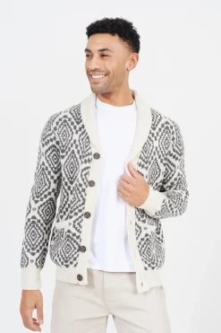 Brave Soul C&aacute;rdigan cierre de botones^Hombre Jerséis Y Cárdigans