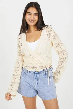 Brave Soul C&aacute;rdigan con lazo lateral^Mujer Jerséis Y Cárdigans