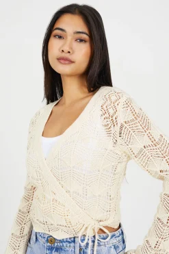 Brave Soul C&aacute;rdigan con lazo lateral^Mujer Jerséis Y Cárdigans