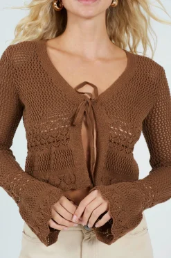 Brave Soul C&aacute;rdigan con pu&ntilde;os acampadados^Mujer Jerséis Y Cárdigans