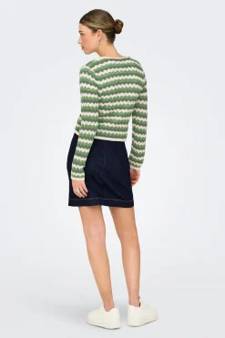 Only C&aacute;rdigan de crochet troquelado^Mujer Jerséis Y Cárdigans