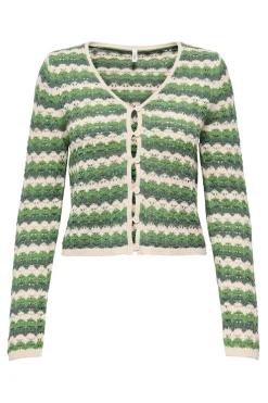 Only C&aacute;rdigan de crochet troquelado^Mujer Jerséis Y Cárdigans