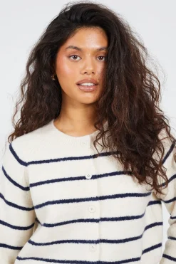 Brave Soul C&aacute;rdigan de punto a rayas^Mujer Jerséis Y Cárdigans