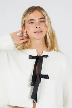 Brave Soul C&aacute;rdigan de punto con lazos^Mujer Jerséis Y Cárdigans