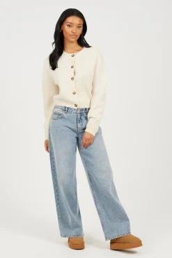 Brave Soul C&aacute;rdigan de punto con botones^Mujer Jerséis Y Cárdigans