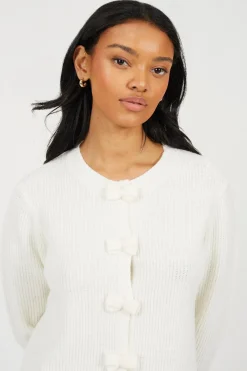 Brave Soul C&aacute;rdigan de punto con lazos^Mujer Jerséis Y Cárdigans