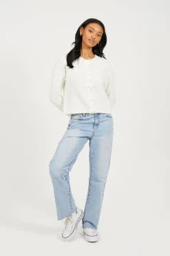 Brave Soul C&aacute;rdigan de punto con lazos^Mujer Jerséis Y Cárdigans