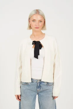 Brave Soul C&aacute;rdigan de punto con lazos^Mujer Jerséis Y Cárdigans