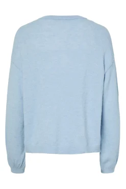 Pieces C&aacute;rdigan de punto con cuello redondo y manga ca&iacute;da^Mujer Jerséis Y Cárdigans