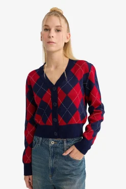 DeFacto C&aacute;rdigan de rombos^Mujer Jerséis Y Cárdigans