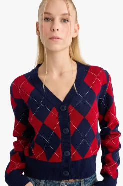 DeFacto C&aacute;rdigan de rombos^Mujer Jerséis Y Cárdigans