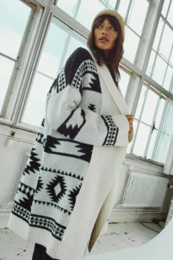 Noisy May c&aacute;rdigan &eacute;tnico cuello^Mujer Jerséis Y Cárdigans