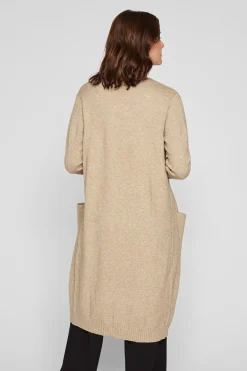 Vila C&aacute;rdigan largo de punto con viscosa^Mujer Basic Bar