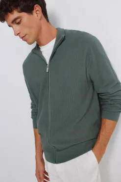 Springfield C&aacute;rdigan liso estructura^Hombre Jerséis Y Cárdigans