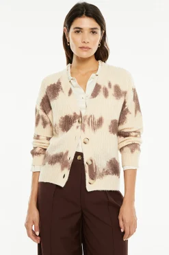 System Action Cárdigan punto estampado^Mujer Jerséis Y Cárdigans