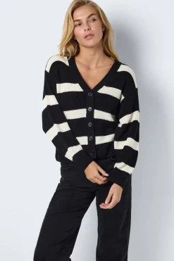 Noisy May c&aacute;rdigan rayas cuello pico^Mujer Jerséis Y Cárdigans