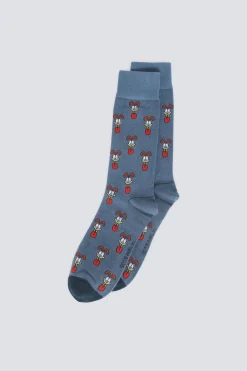 Springfield Calcet&iacute;n alto odie^Hombre Calcetines