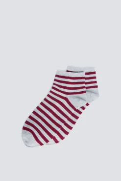 Springfield Calcetín corto rayas negras^Mujer Calcetines