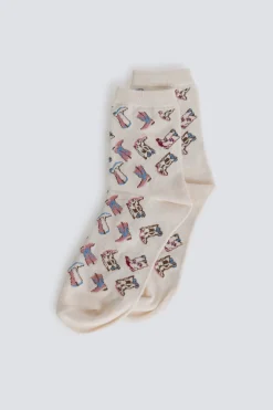 Springfield Calcetín largo botas cowboy^Mujer Calcetines