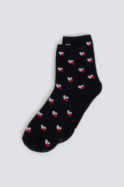 Springfield Calcet&iacute;n largo corazones^Mujer Calcetines