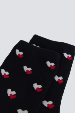 Springfield Calcet&iacute;n largo corazones^Mujer Calcetines