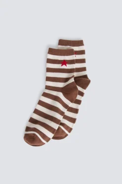 Springfield Calcet&iacute;n largo de rayas estrella^Mujer Calcetines