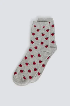 Springfield Calcetín largo mariquitas^Mujer Calcetines