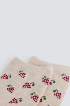 Springfield Calcetines largos uvas^Mujer Calcetines