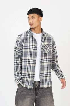 Brave Soul Camisa a cuadros^Hombre Camisas